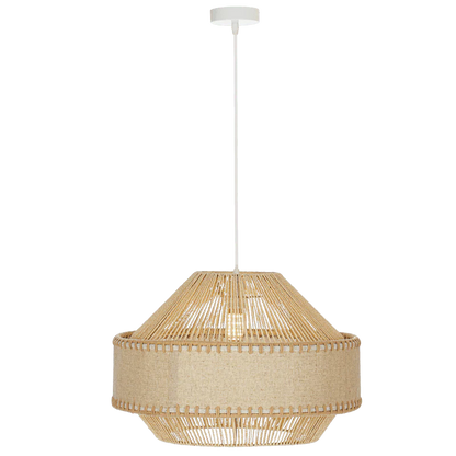 Metal Rope Pendant Natural E27 LED Only #PEN880 NATURAL