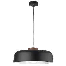 BLACK ∙ 60W Metal Pendant Black E27 #PEN221/1