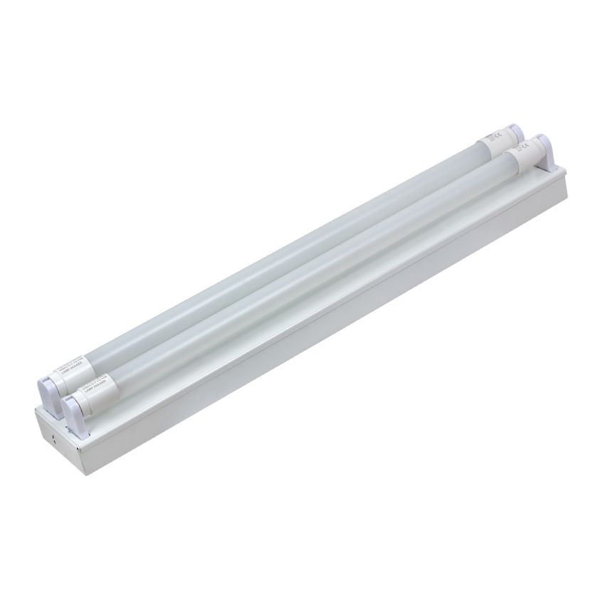 EUROLUX LED Tube Fitting 2Ft Double 2x9W - #T8 PR39L