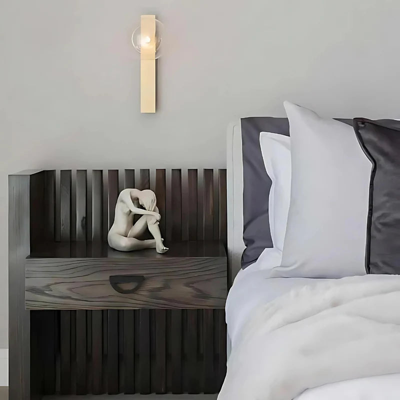 DARK - DEW Wall Light Brass, Clear Glass 12V  #DK033