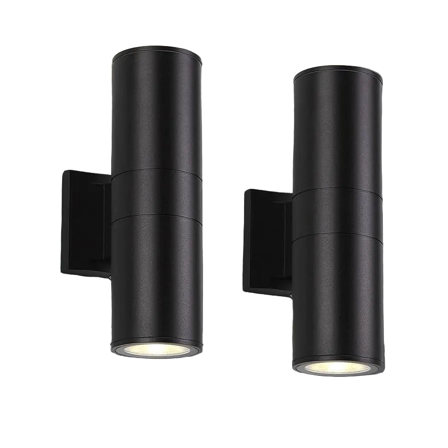 Cylindrical Up/Down Wall Light Black 150x75x65mm #TS127A-2