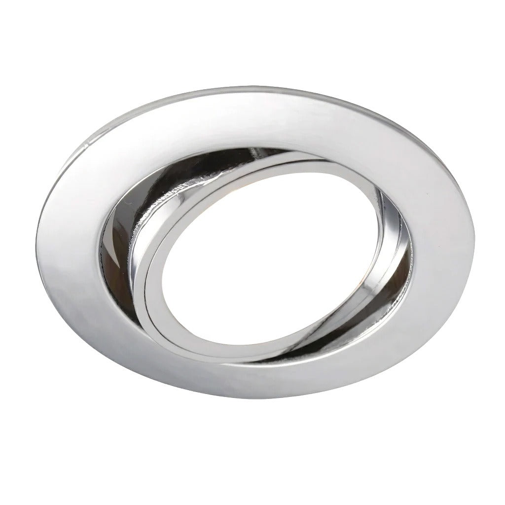 GU10 DL Fitting Tilt Silver 80mm IP20 #TS16SILVER