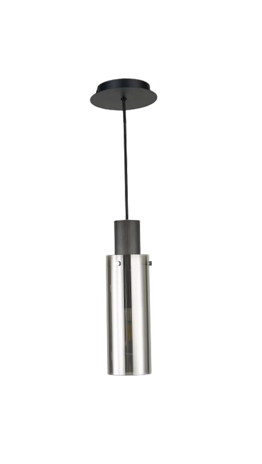 Argentato 1 Single Pendant Lamp with Brown Textile Cable #ZV19020-1AP