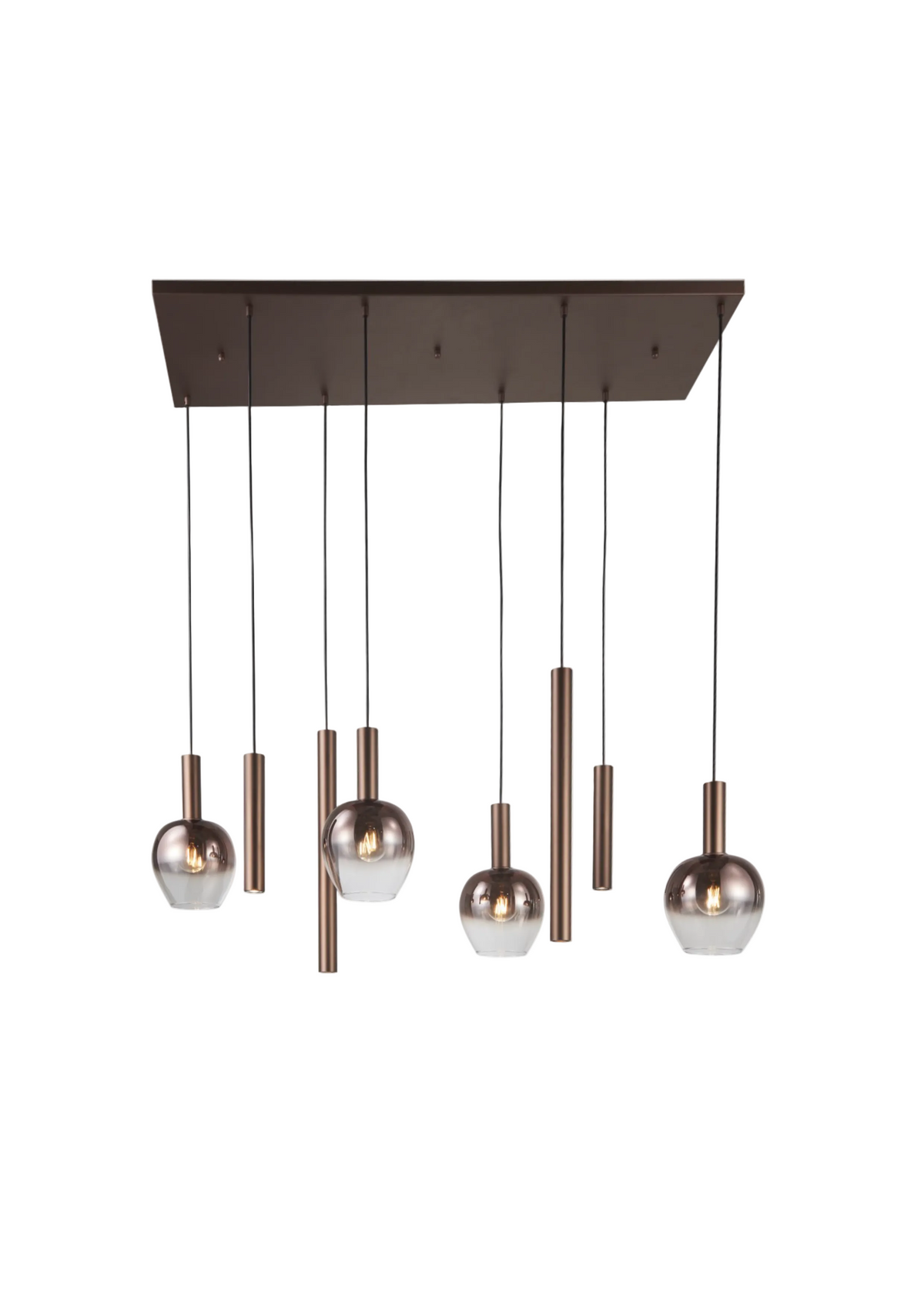 Vetro Marrone 8 Pendant Lamp #ZV24068-8B