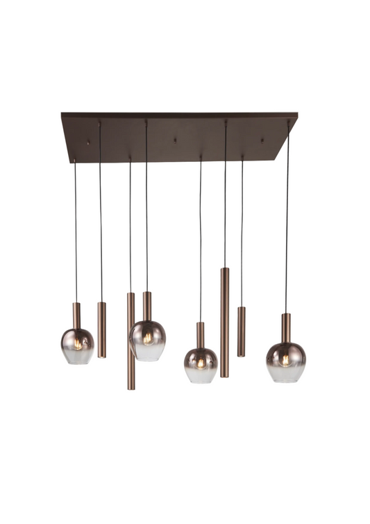 Vetro Marrone 8 Pendant Lamp #ZV24068-8B