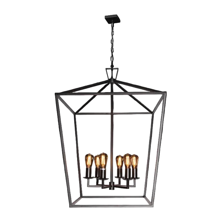 St Palais Black Pentagon Lantern Pendant Light #WE-KLCH-394