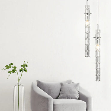 Dark Ice Pendant Light Clear Glass G9, 4000mm #DK011