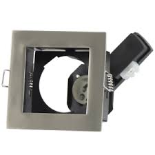 GU10 Square Pressed Metal DL 82mm #DL081 SATIN