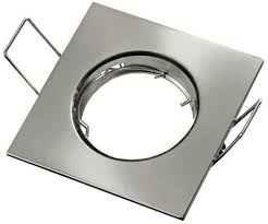 GU10 Square Pressed Metal DL 82mm #DL081 SATIN