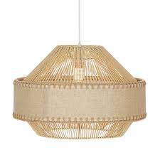 Metal Rope Pendant Natural E27 LED Only #PEN880 NATURAL