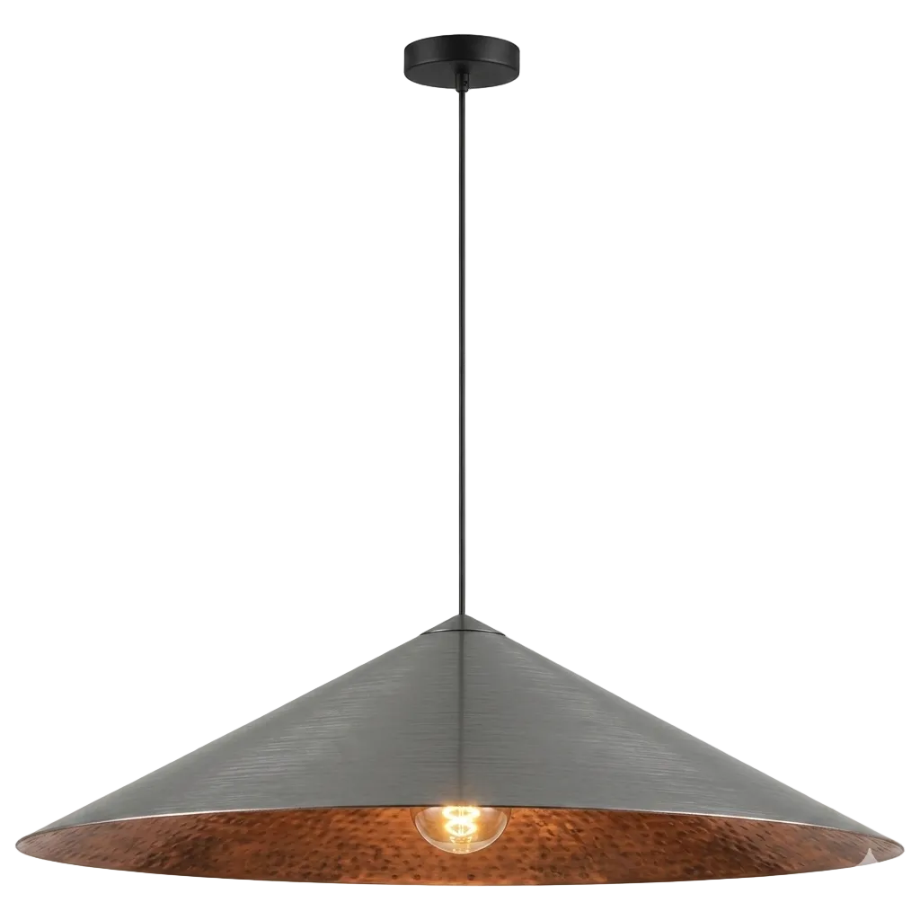 Aluminium Pendant Black Wash E27 #PEN976 BLACK/WASH