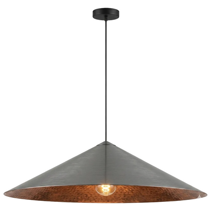Aluminium Pendant Black Wash E27 #PEN976 BLACK/WASH