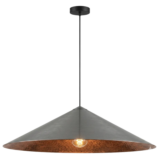 Aluminium Pendant Black Wash E27 #PEN976 BLACK/WASH