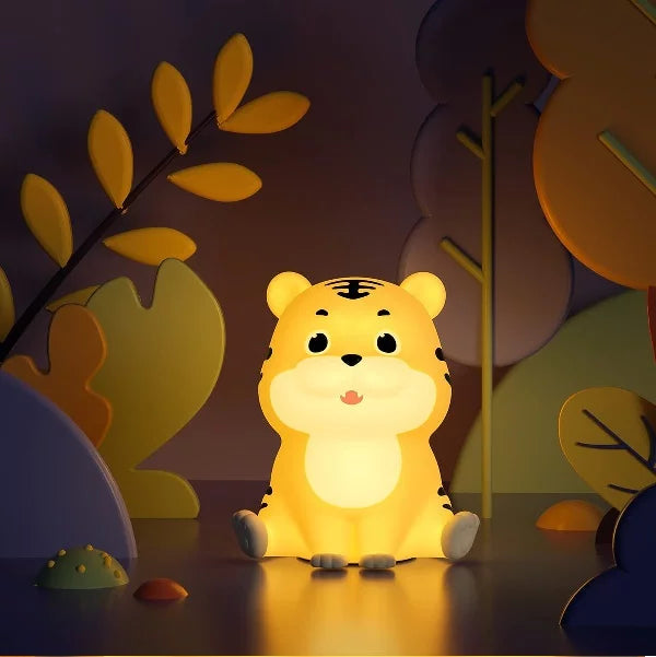 Tiger Rechargeable Table Lamp Light Yellow/Orange #KLT-21