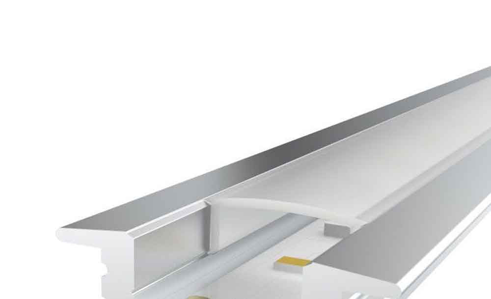 Recessed Aluminium Profile 3m Lengths #WM017