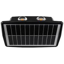 Up/Down Outdoor Solar Panel Light, IP65 #LS032 BLACK