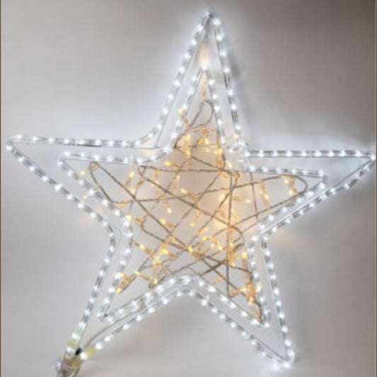 Freedom Series Star Motif Rope Light & Steel Frame  - #MF4177-2DH