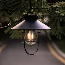 Solar Large Hanging Lantern Black #O6168S