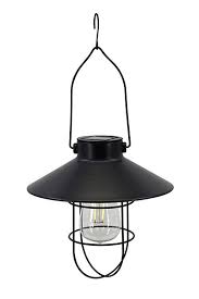 Solar Large Hanging Lantern Black #O6168S