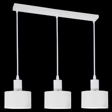 Metal 3 Lt Pendant White E27 #PEN245/3 WHITE