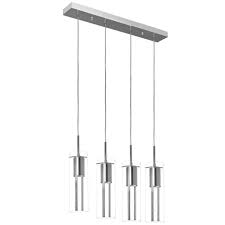 CRYSTAL ∙ Polished Chrome, Glass 4 Lt Pendant GU10(Excl) #PEN377/4 (NEW STOCK ARRIVING SOON)