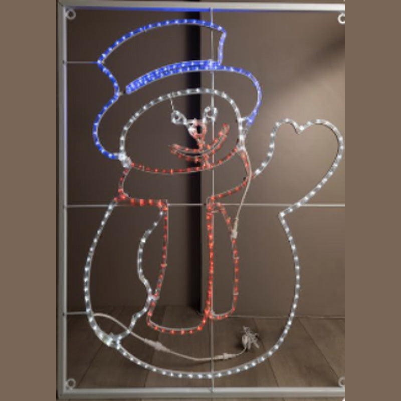 Snowman Rope & Steel Frame Light - #XXXXXXXXXXXX