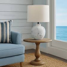 Ceramic Base, Fabric Table Lamp Grey, Cream E27 #TL829 Grey Stone