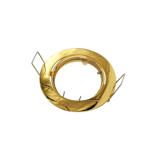 GU10 DL Fitting Fixed Gold 75mm IP20 #TS15GOLD