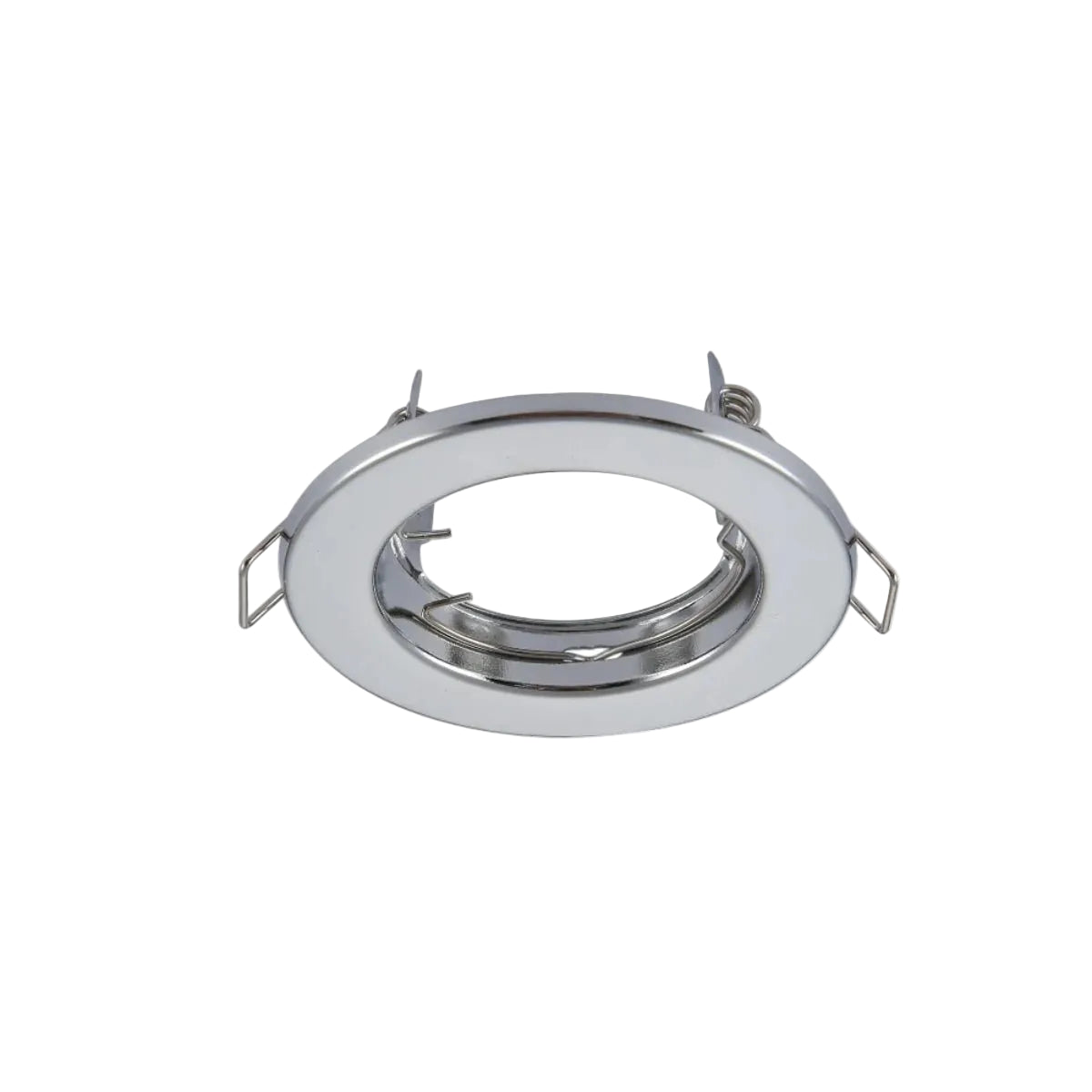 GU10 DL Fitting Fixed Silver 75mm IP20 #TS15SILVER