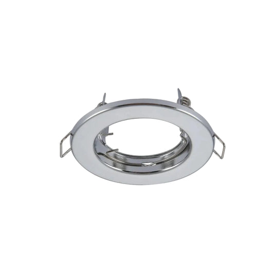 GU10 DL Fitting Fixed Silver 75mm IP20 #TS15SILVER