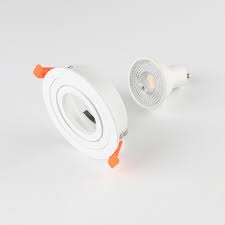 Alumin DL Tilt Fitting GU10 White 80mm IP20 #TS218R-01